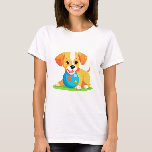 犬遊のボール Tシャツ (正面)