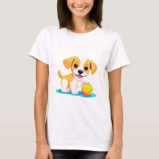 犬遊のボール Tシャツ (正面)