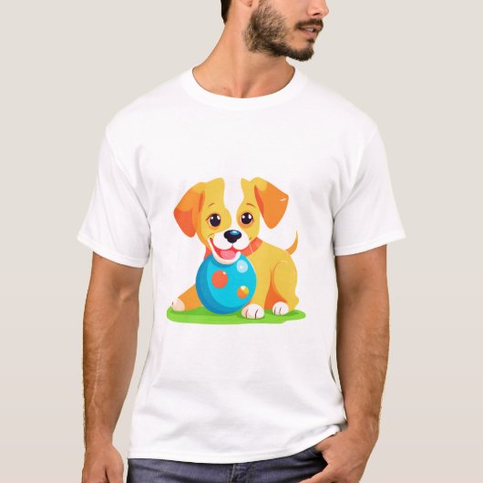 犬遊のボール Tシャツ (正面)