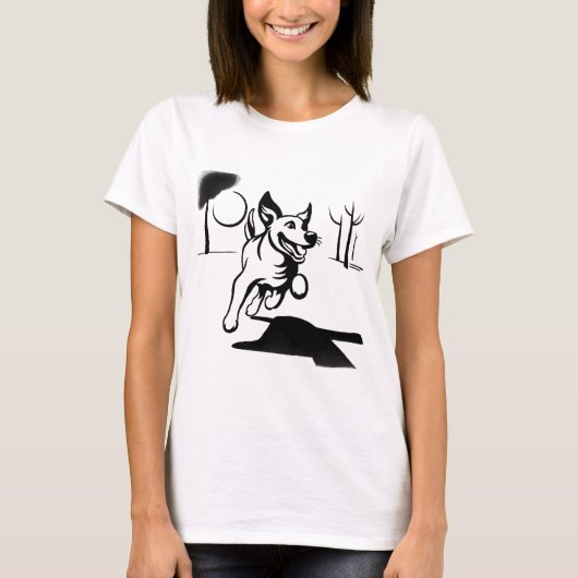 犬遊のボール Tシャツ (正面)