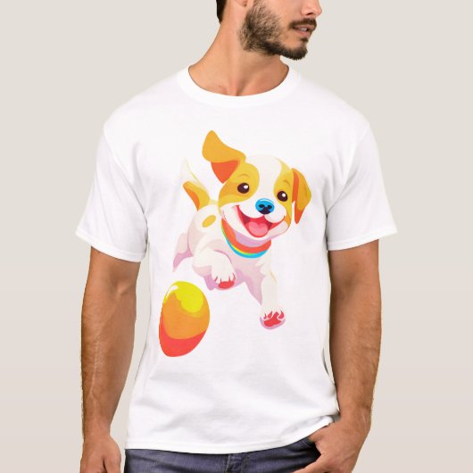 犬遊のボール Tシャツ (正面)