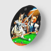 犬遊の池 ラウンド壁時計 (傾斜)