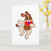 犬遊の カード (黄色い花)