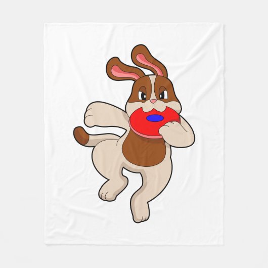 犬遊の フリースブランケット (正面)