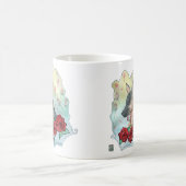 犬遊はドイツの羊飼いのバラの庭にある コーヒーマグカップ (中央)