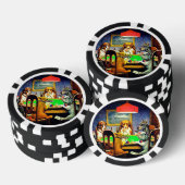 犬遊トランプのポーカー ポーカーチップ (積み重ね)