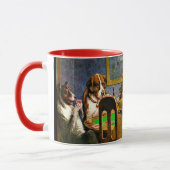 犬遊トランプのポーカー マグカップ (左)