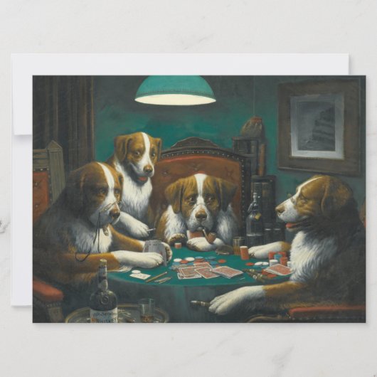 犬遊トランプのポーカー(動物カードゲーム) カード (正面)