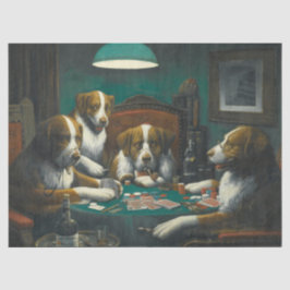 犬遊トランプのポーカー（動物カードゲーム） 薄葉紙