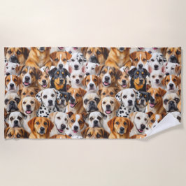 犬違うの品種 ビーチタオル