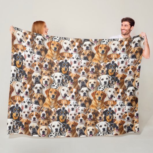 犬違うの品種 フリースブランケット (インサイチュ)
