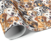 犬違うの品種 ラッピングペーパー (ロールコーナー)