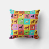 犬違う種 クッション (裏面)