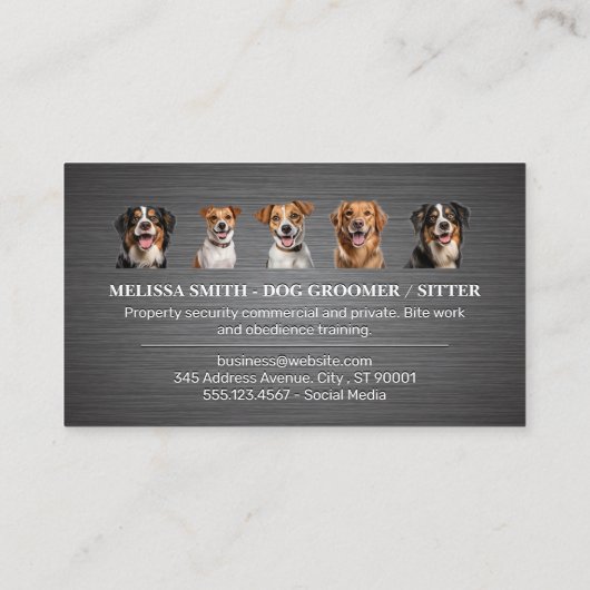 犬違う種 | ドギー・ポーズ 名刺 (裏面)