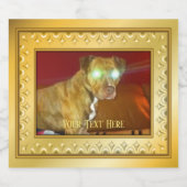 犬酒ラベル リキュールボトルラベル (シングルラベル)