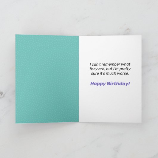 犬隠し顔-もっと悪いことがある誕生日 カード (内部)