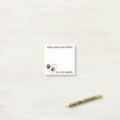 犬離れのポーププリント私たちのハートのポストイットノート ポストイット (デスク上)