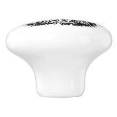 犬頭のスケッチ セラミックノブ (側面)