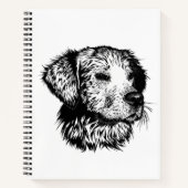 犬頭のスケッチ ノートブック (正面)