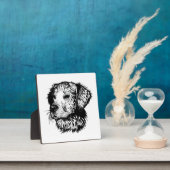 犬頭のスケッチ フォトプラーク (インサイチュ)