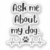 犬頼の母について シール (正面)