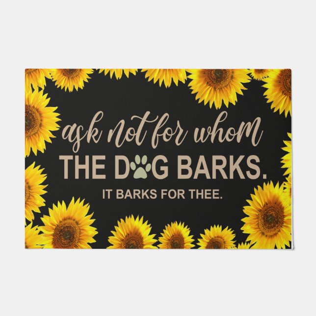 犬頼は誰に対しても吠えぬ ドアマット (正面)