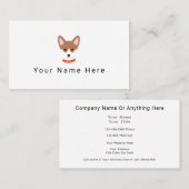 犬顔ラベル名刺 名刺 (正面/裏面)