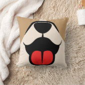 犬顔 クッション (ブランケット)