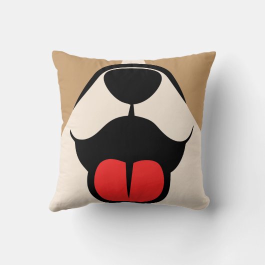 犬顔 クッション (裏面)