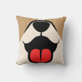犬顔 クッション (正面)