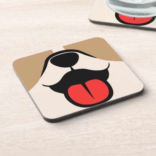 犬顔 コースター (左側)