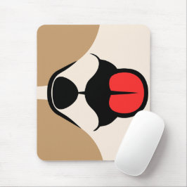 犬顔 マウスパッド