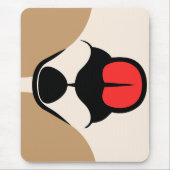 犬顔 マウスパッド (正面)