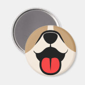 犬顔 マグネット (正面/裏面)