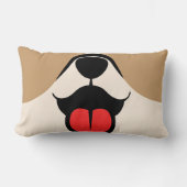 犬顔 ランバークッション (正面)