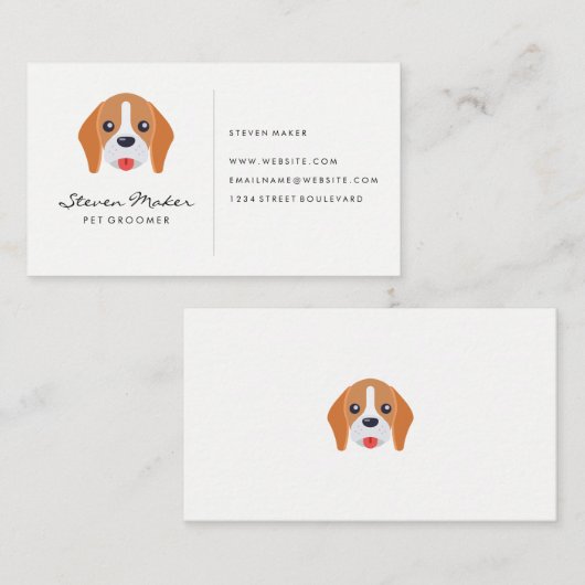 犬顔 名刺 (正面/裏面)