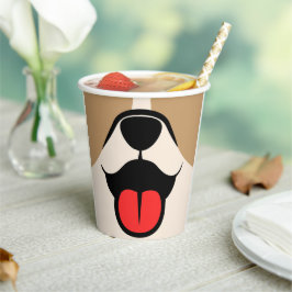 犬顔 紙コップ