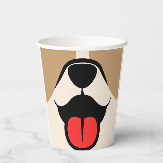 犬顔 紙コップ (裏面)