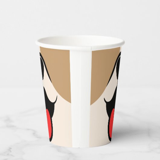 犬顔 紙コップ (右)