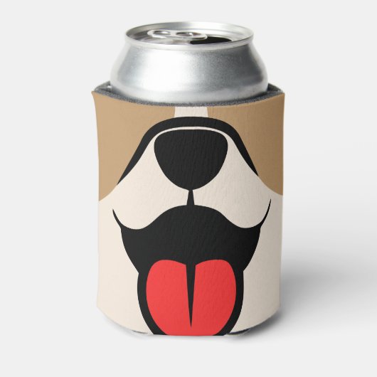 犬顔 缶クーラー (缶裏面)