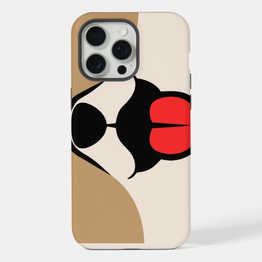 犬顔 iPhoneケース (裏面)