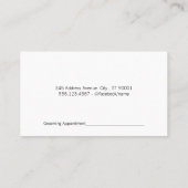 犬風呂とグルーミング具 予約カード (裏面)