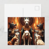 犬風変わりの儀式の場面 ポストカード (正面/裏面)