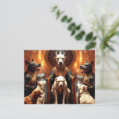 犬風変わりの儀式の場面 ポストカード (スタンド正面)