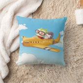 犬飛んでいるとの冒険 クッション (ブランケット)