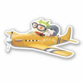 犬飛んでいるとの冒険 シール