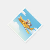 犬飛んでいるとの冒険 スタンダードカクテルナプキン (角)