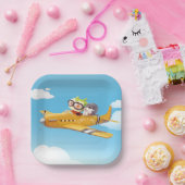 犬飛んでいるとの冒険 ペーパープレート (パーティー)