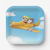 犬飛んでいるとの冒険 ペーパープレート (正面)