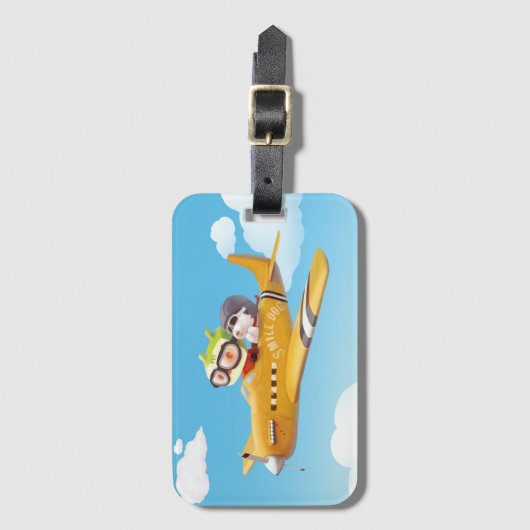 犬飛んでいるとの冒険 ラゲッジタグ (正面縦)